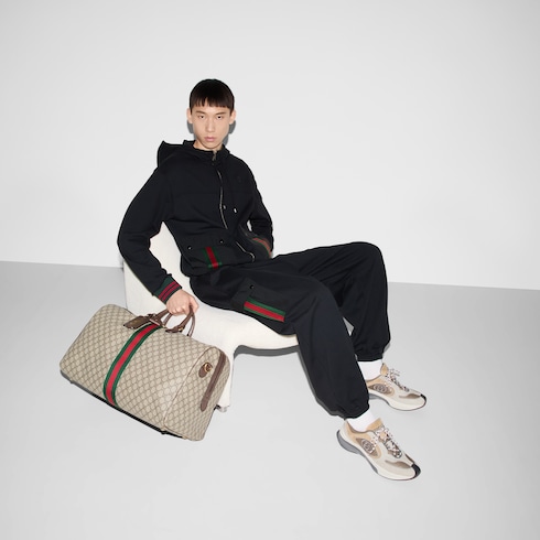 Cotton jersey jogging pant with Web