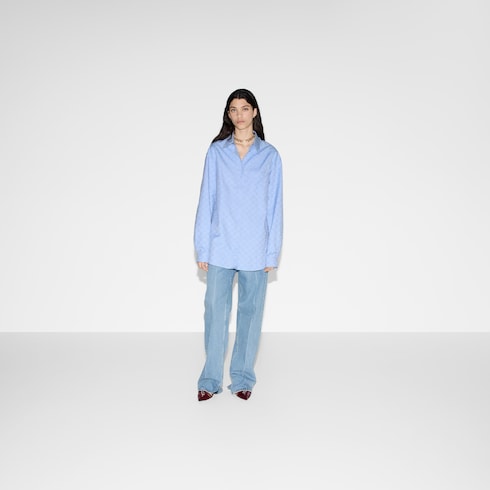 Bluse aus GG Supreme-Baumwolle