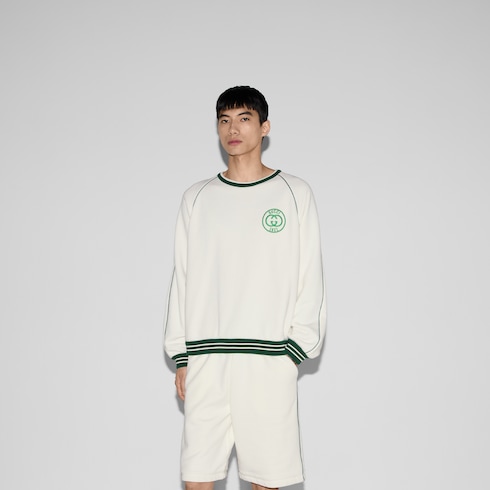 Cotton jersey sweatshirt with patch Detail 3