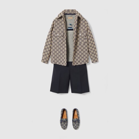 Children's GG canvas jacket