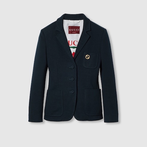 Gucci navy jacket on sale