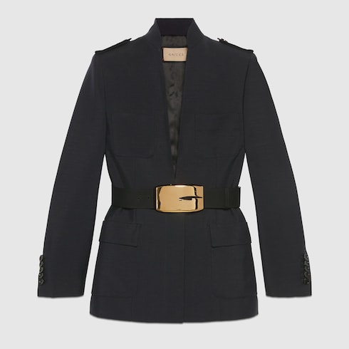 Soft wool silk jacket