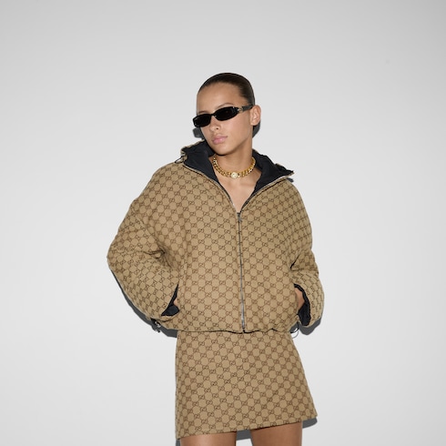 Chaqueta bomber de poliéster reversible
