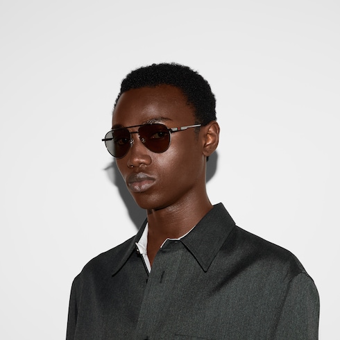 Gafas de sol con marco de aviador indorado GUCCI MX