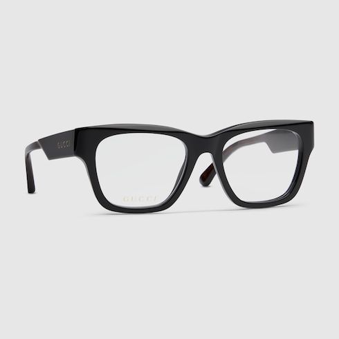 Square optical frame in black | GUCCI® US