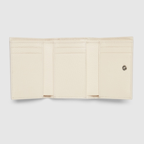 Ivory interior GG tri-fold wallet