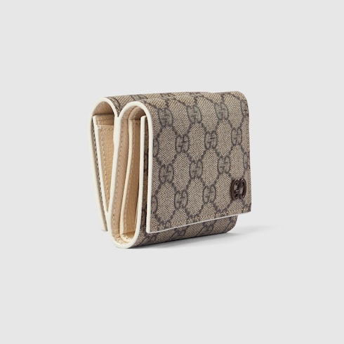 Ivory interior GG tri-fold wallet