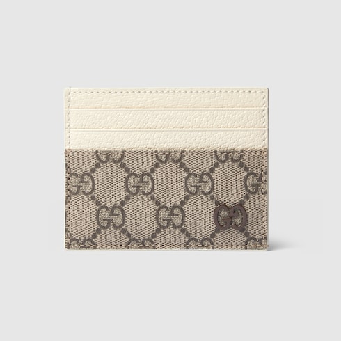 Bi-color card case with GG detail