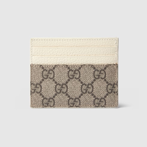 Bi-color card case with GG detail