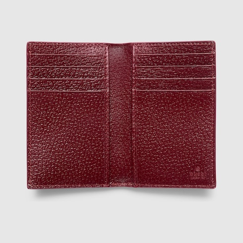 Gucci Rosso Ancora red interior long card case