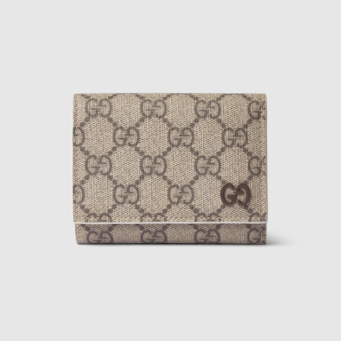 Ivory interior GG tri-fold wallet