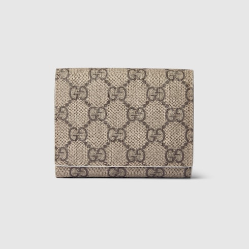 Ivory interior GG tri-fold wallet