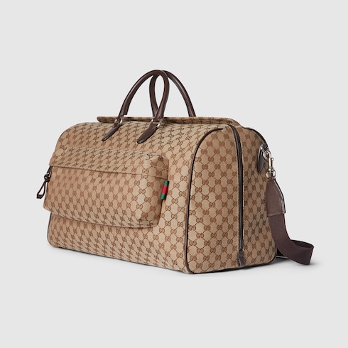GG canvas large duffle bag