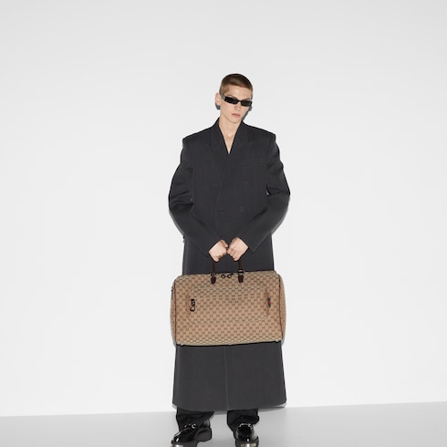 GG canvas large duffle bag