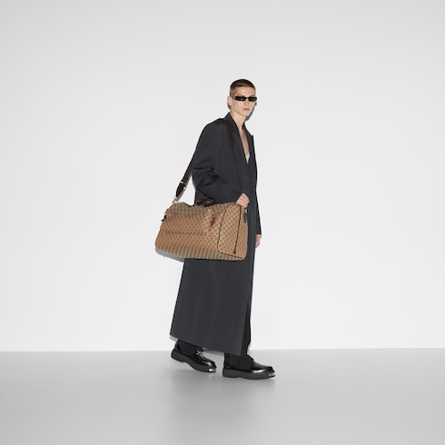 GG canvas large duffle bag