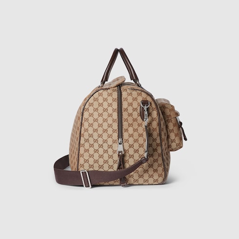GG canvas large duffle bag