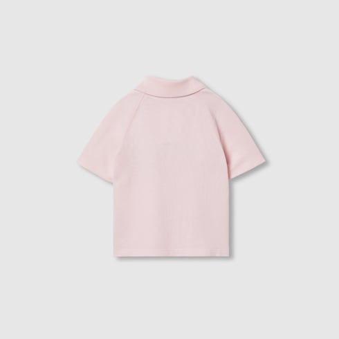 Baby cotton polo T-shirt with Web Detail 2