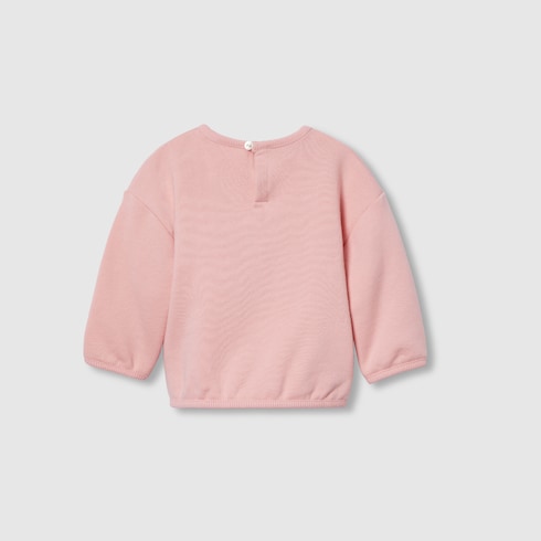 Baby cotton sweatshirt with Web