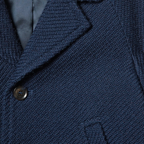 Manteau pour bébé en laine avec bande Web
