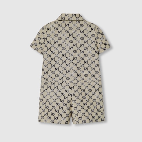 Children's GG canvas playsuit Detail 2