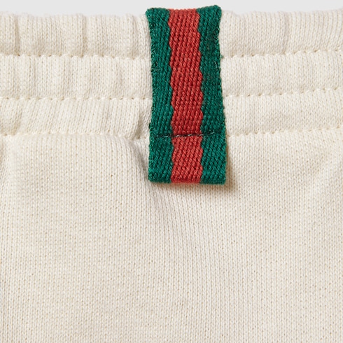 Pantalone neonato in cotone con dettaglio Web