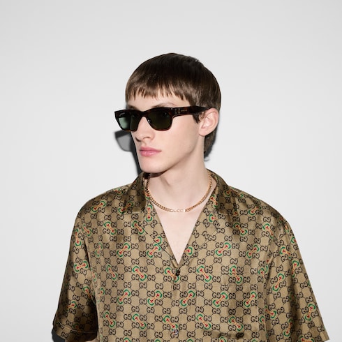 Rectangular frame sunglasses