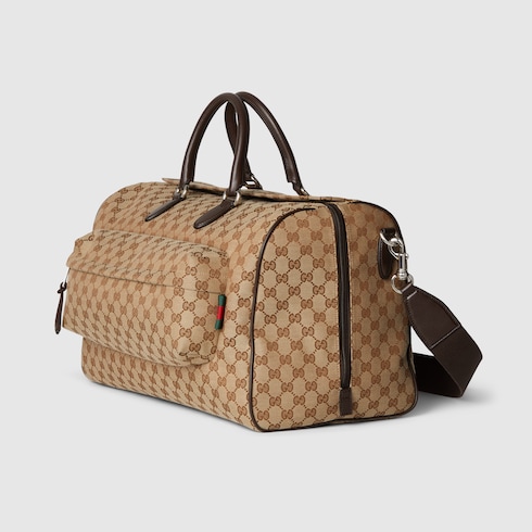 Medium GG duffle bag in Beige GG Canvas GUCCI SI