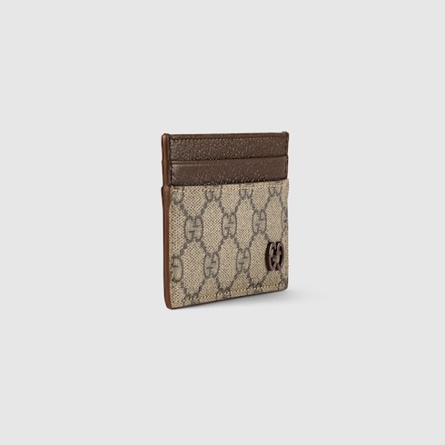 Brown trim GG card case