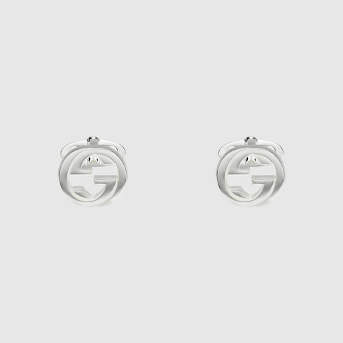 Gemelli Gucci Interlocking in argento 
