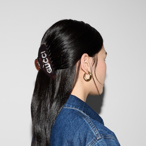 Pince à cheveux « GUCCI » avec cristaux