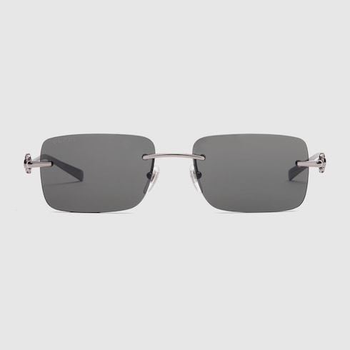 Rectangular frame sunglasses