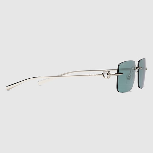 Rectangular frame sunglasses