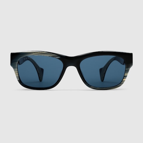 Rectangular frame sunglasses