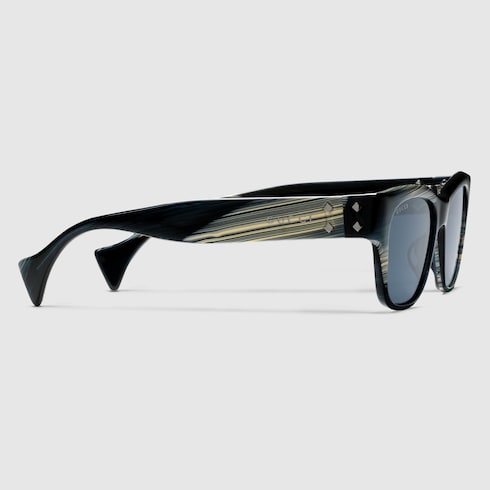 Rectangular frame sunglasses
