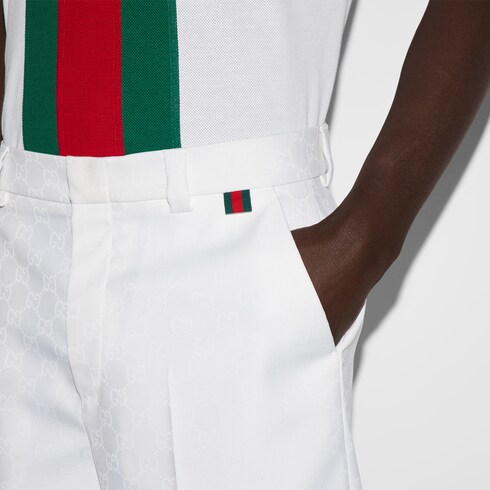 Шорты с жаккардовым орнаментом GG и Web