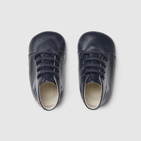 Bottines en cuir pour bébé avec logo Gucci