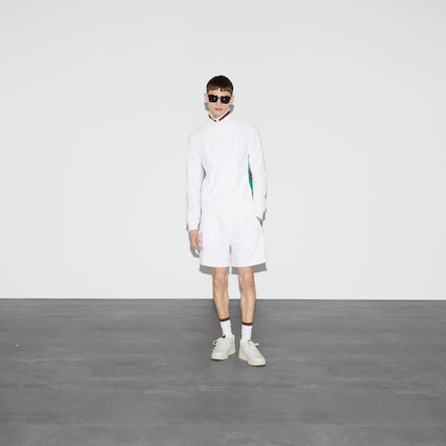 GG terry cloth zip jacket with Web