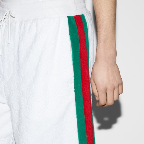 GG terry cloth short with Web