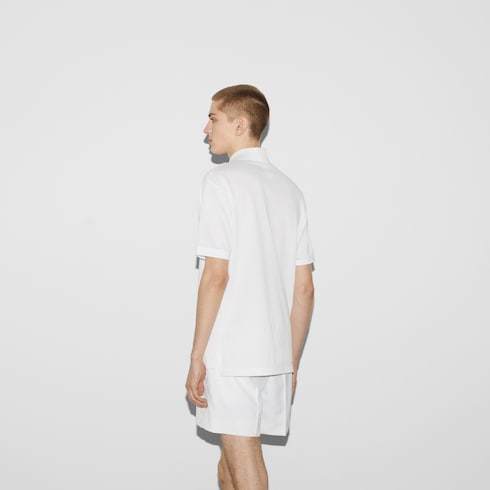 Cotton polo shirt with Web