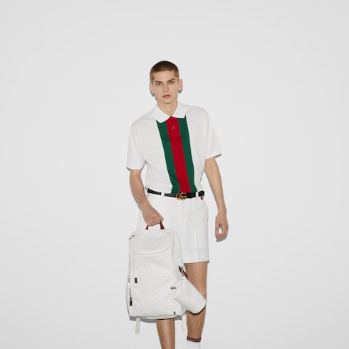 Cotton polo shirt with Web