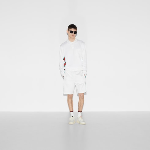 Long sleeved polo shirt with Web