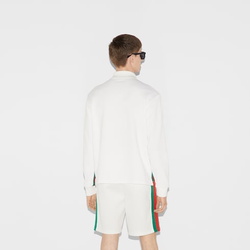 Long sleeved polo shirt with Web