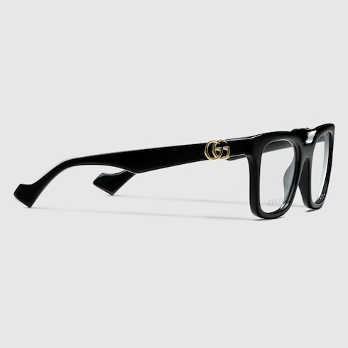 Square optical frame in black GUCCI AE