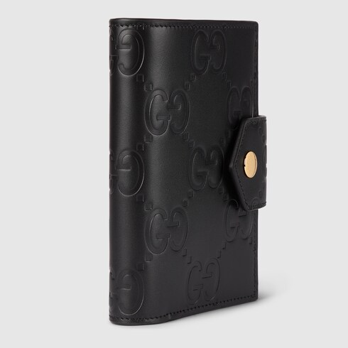 GG passport case in black GG leather GUCCI Australia