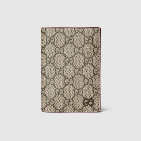 Gucci Rosso Ancora red interior passport case