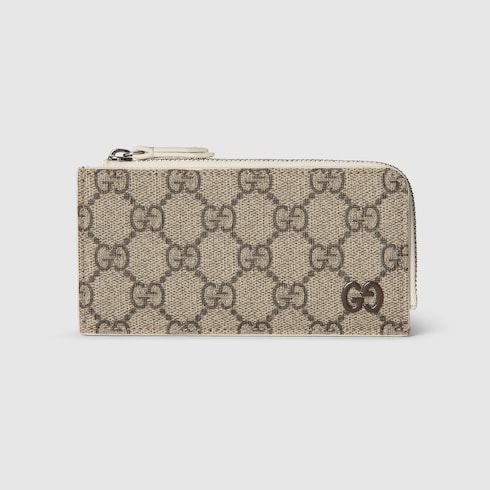 GG zip card case with GG detail