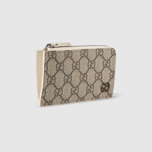 GG zip card case with GG detail