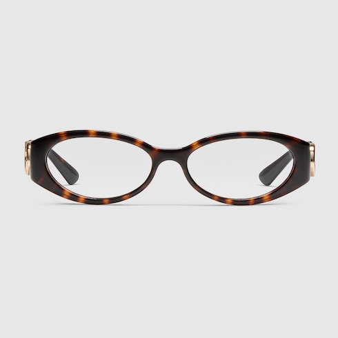 激安通販の tortoiseshell dark in frame optical fit Rectangular | US GUCCI® セキュリティ
