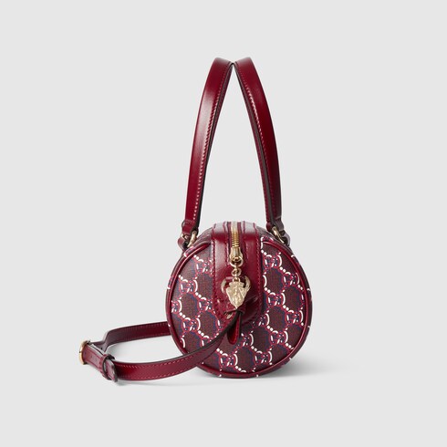 Small shoulder bag with GG Shadow in Rosso Ancora canvas | GUCCI® US