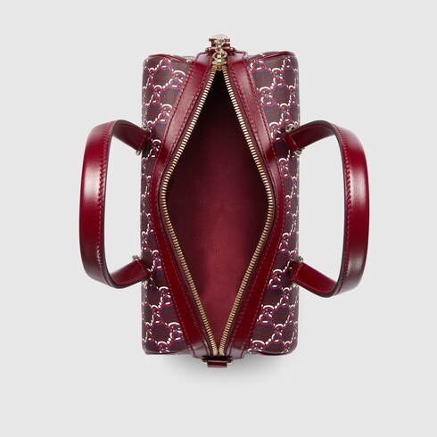 Small shoulder bag with GG Shadow in Rosso Ancora canvas | GUCCI® US